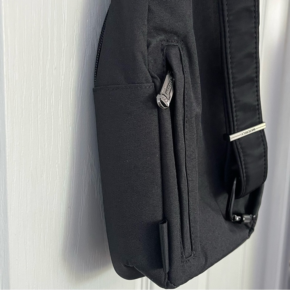 Waterfly Sling Bag Women’s Black Shoulder Multiple Pockets Crossbody Travel - Picture 6 of 9